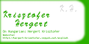 krisztofer hergert business card